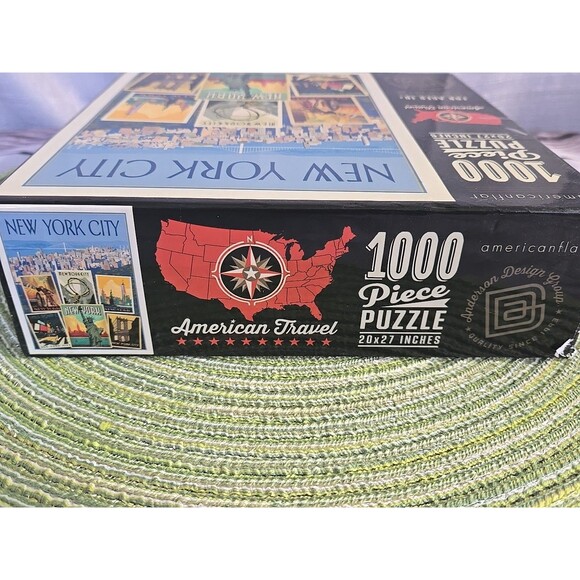 American Travel New York City Jigsaw Puzzle 1000 Piece 20×27 Inches 1993 NYC - Picture 5 of 9